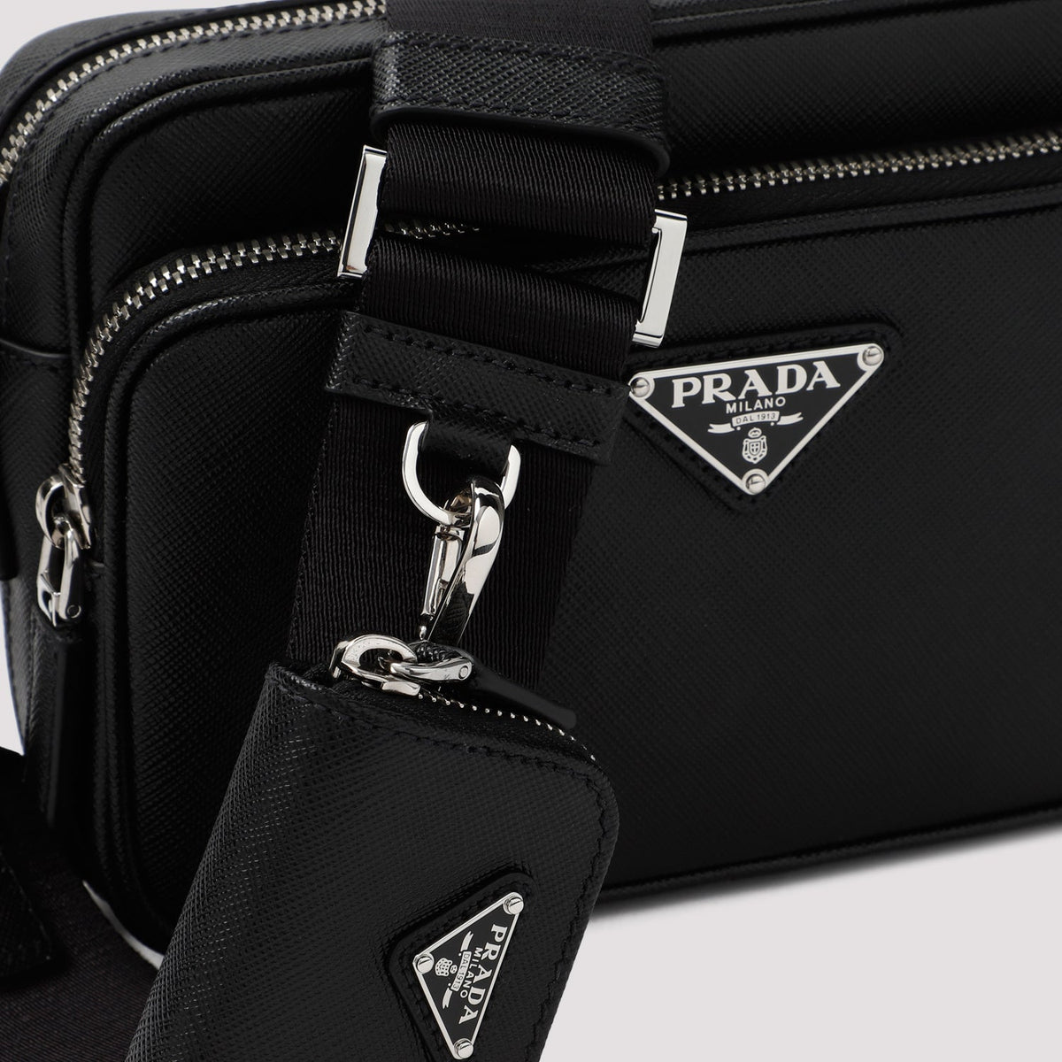 Prada Saffiano Leather Shoulder Bag Men