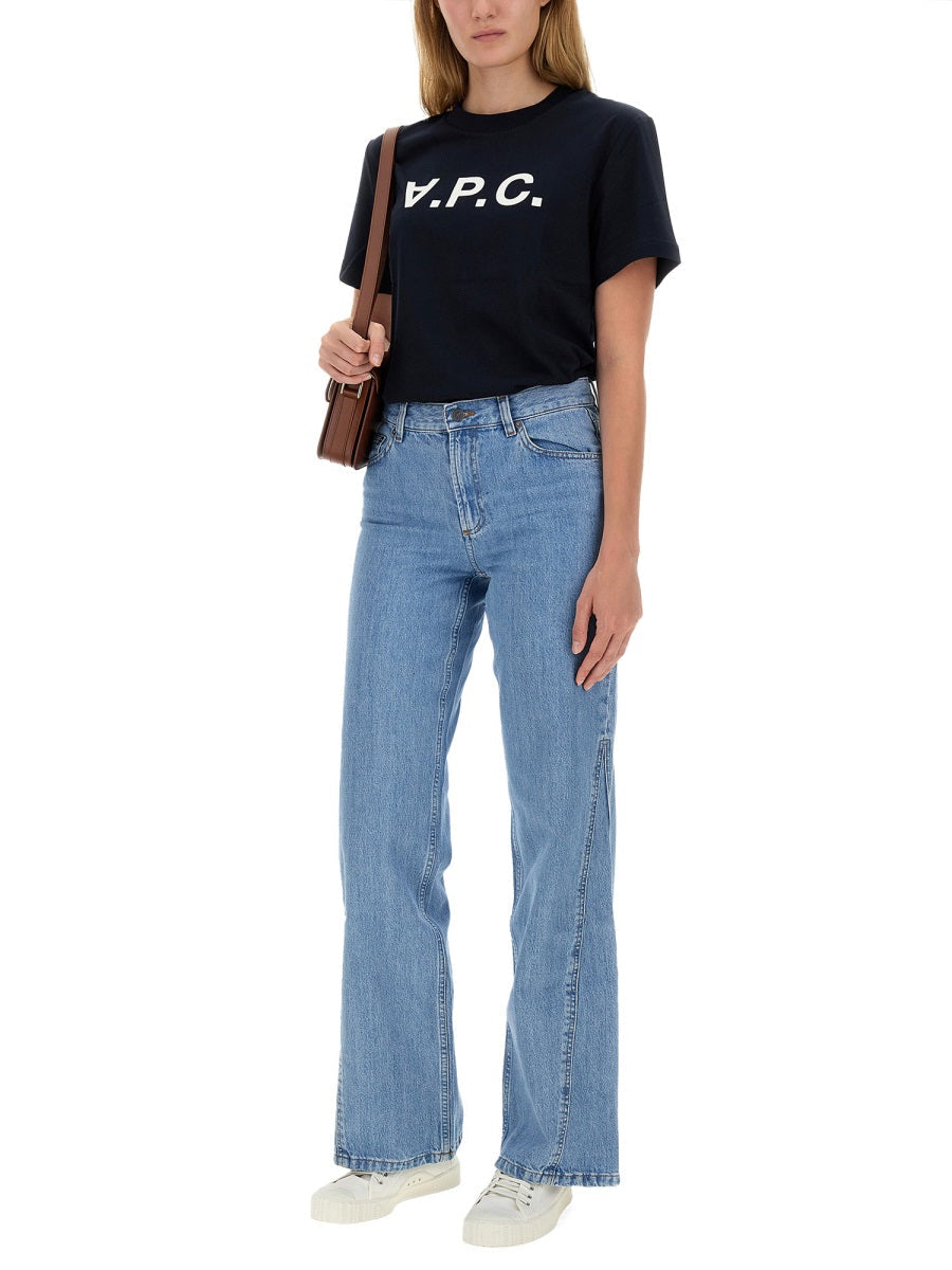 A.P.C. Women T-Shirt Con Logo