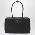 Prada Large Duffle Bag In Black Leather Women