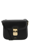 A.P.C. Women Black Leather Mini Grace Crossbody Bag