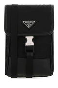 Prada Men Black Re-Nylon Phone Case