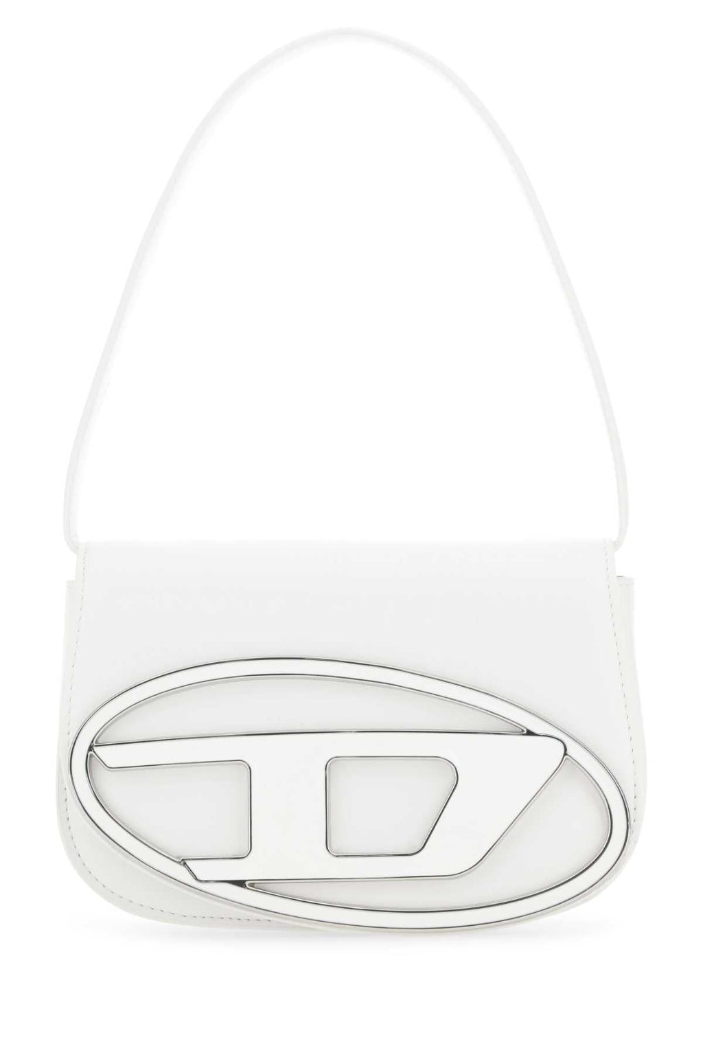 Diesel Women White Leather 1Dr Shoulder Bag