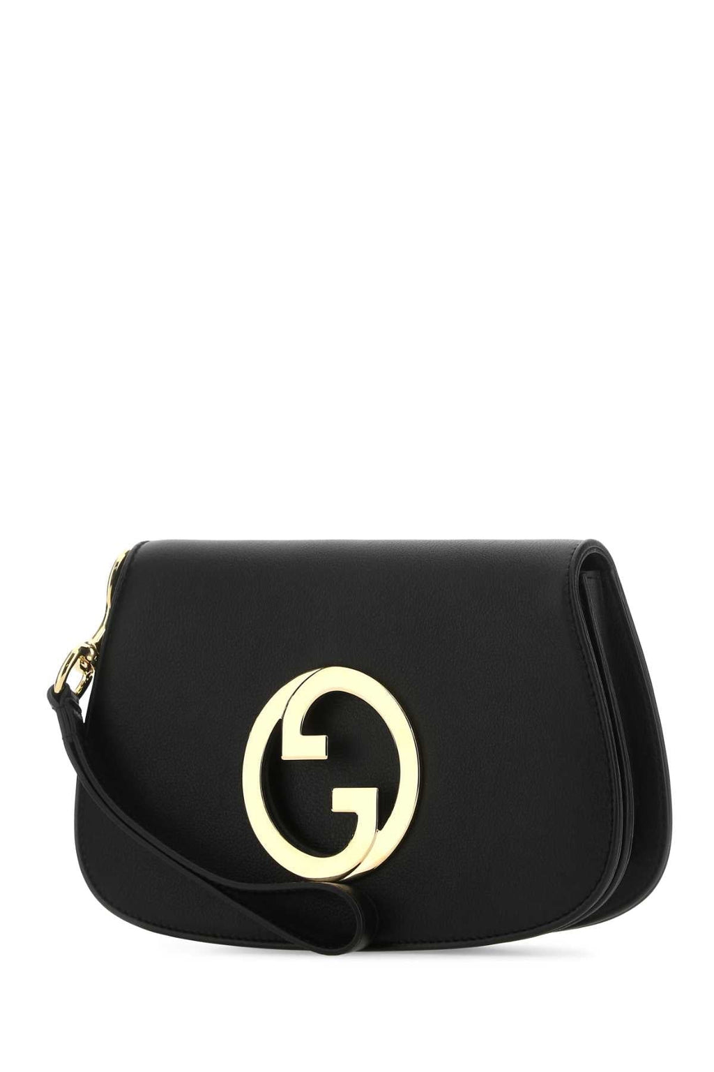 Gucci Men Black Leather Gucci Blondie Clutch