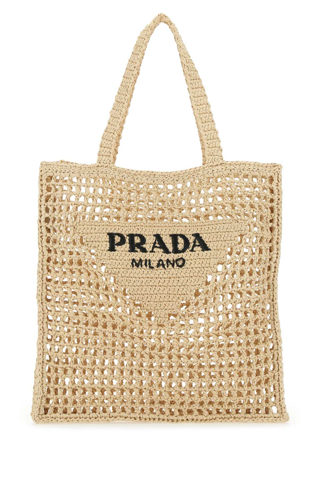 Prada Women Raffia Shopping Bag