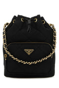 Prada Women Black Re-Nylon Bucket Bag