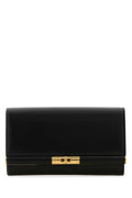 Dolce & Gabbana Women Black Leather Marlene Clutch