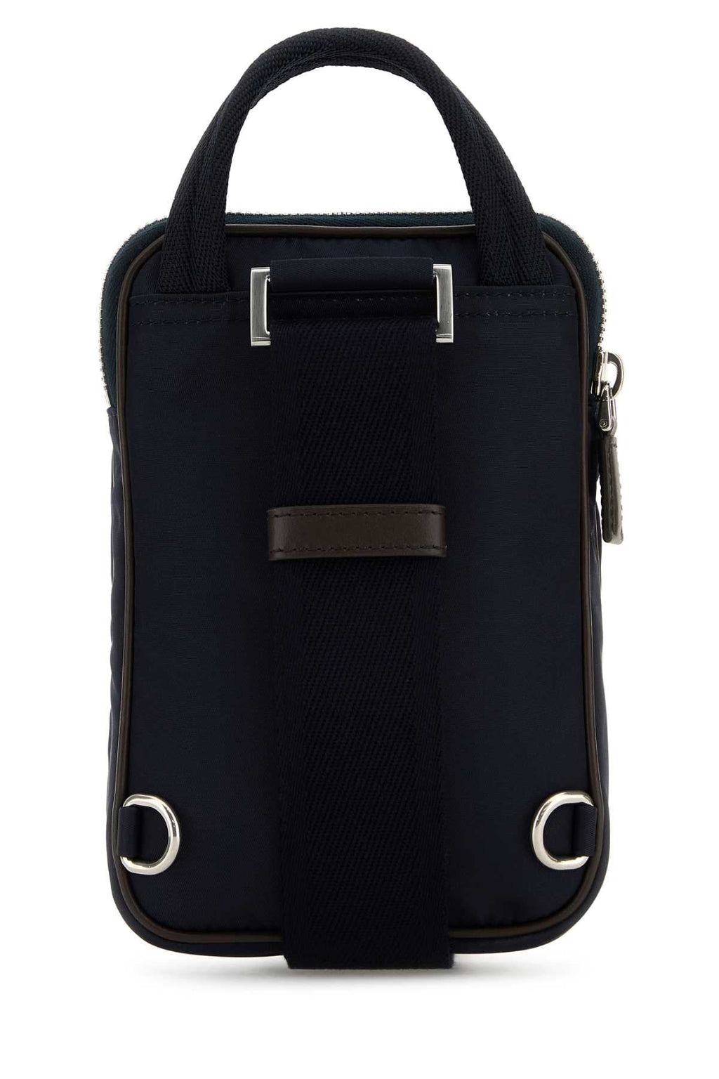 Prada Men Two-Tone Nylon And Suede Phone Case