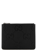 Gucci Men Black Leather Medium Clutch