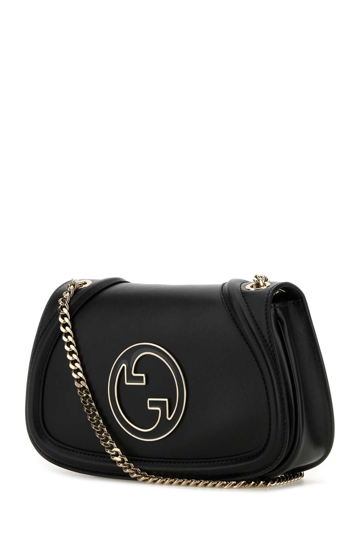 Gucci Women Black Leather Gucci Blondie Shoulder Bag