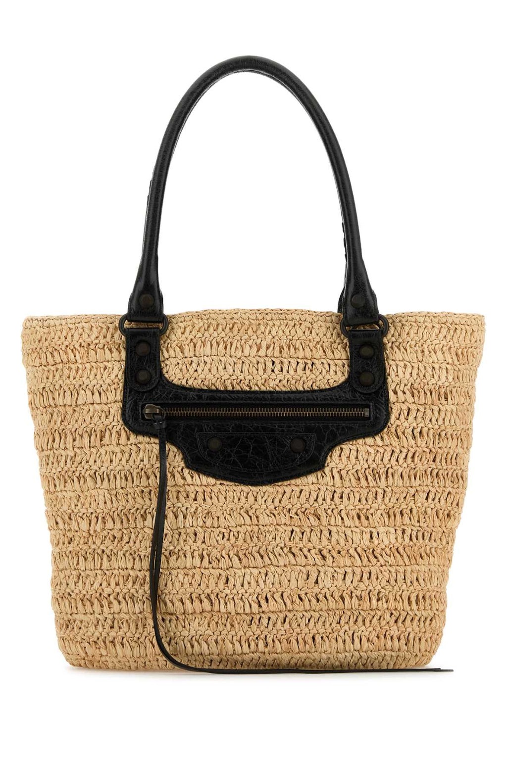 Balenciaga Women Raffia Small Le City Bucket Bag