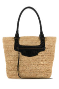 Balenciaga Women Raffia Small Le City Bucket Bag