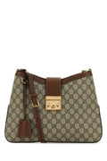 Gucci Women Gg Fabric Padlock Shoulder Bag
