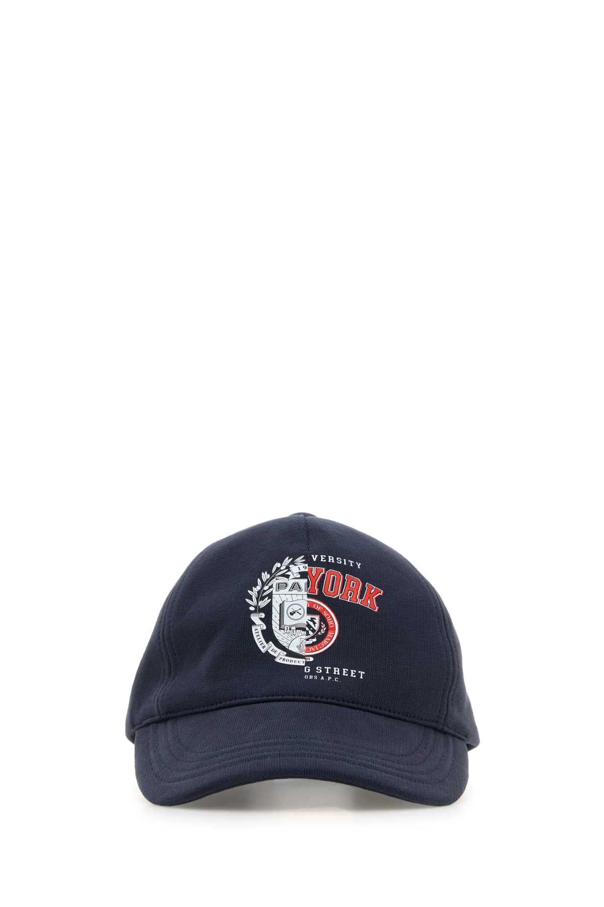 A.P.C. Men Denim Blue Cotton A.P.C. X Marc Jacobs Baseball Cap