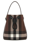 Burberry Women Printed Canvas Check Bucket Bag