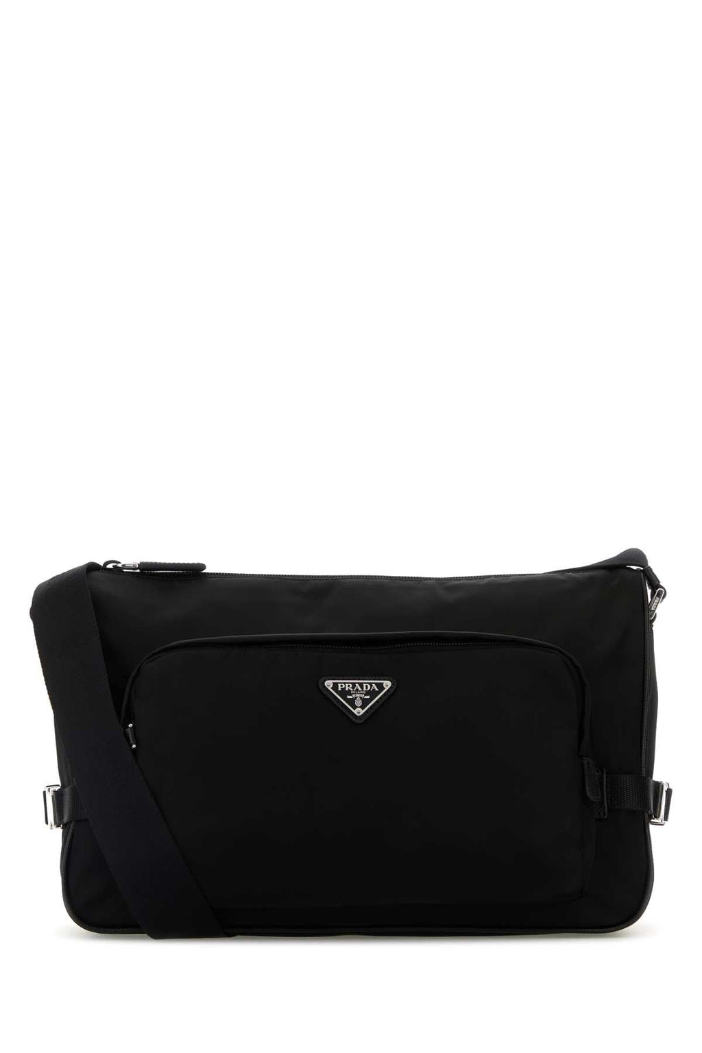 Prada Men Black Re-Nylon Large Crossbody Bag