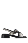 Prada Women White Leather Sandals