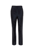 Alberta Ferretti Women Blue Georgette Pant
