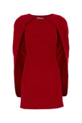 Alberta Ferretti Women Red Stretch Crepe Mini Dress