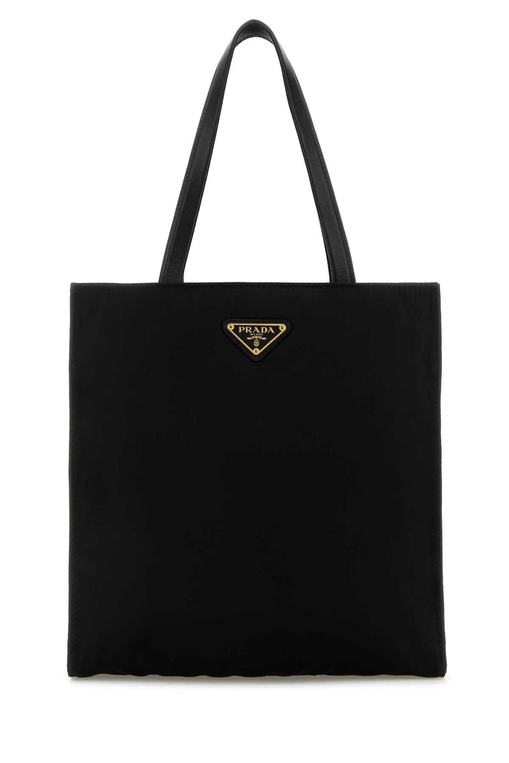 Prada Women Black Canvas Shopping Bag