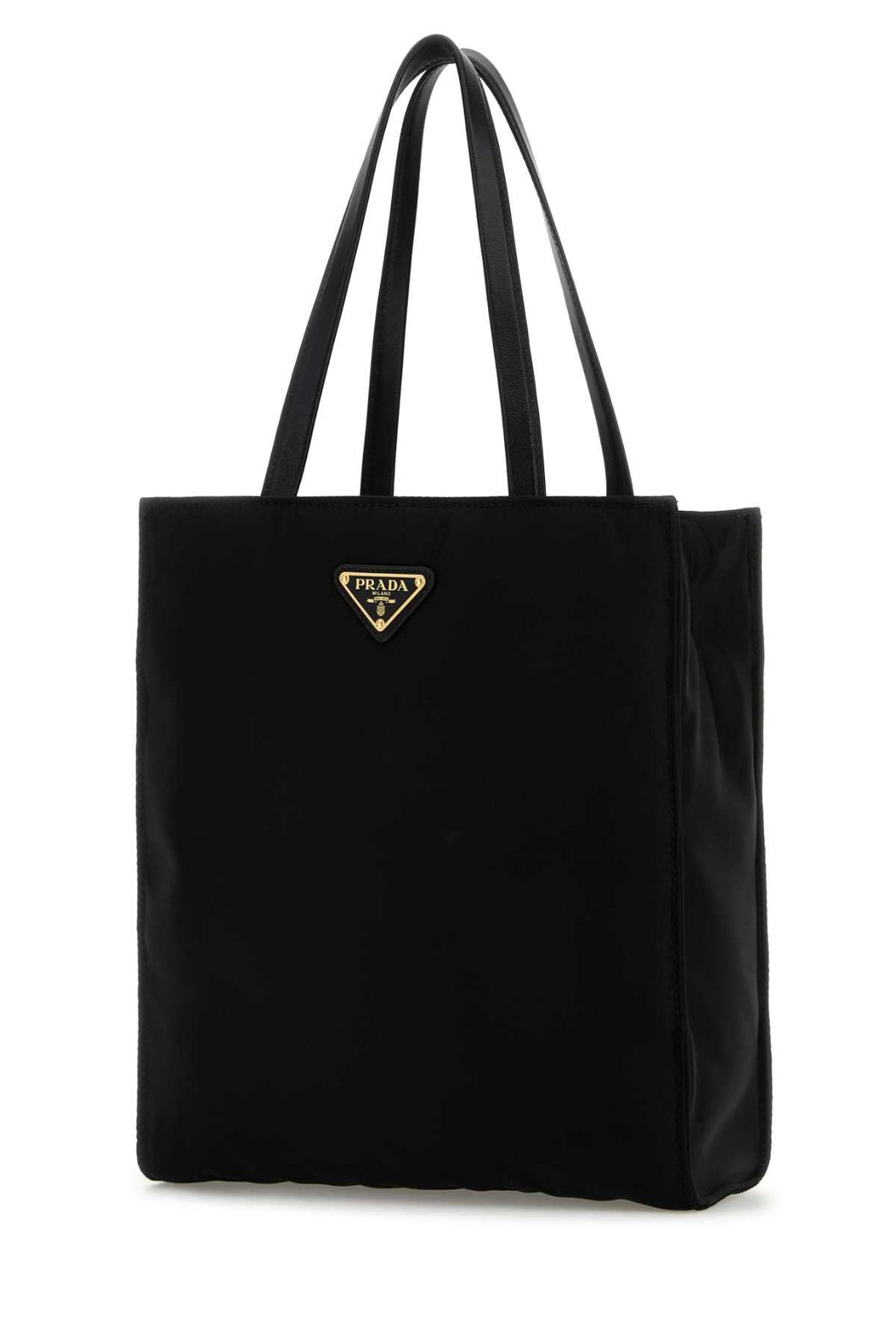 Prada Women Black Canvas Shopping Bag