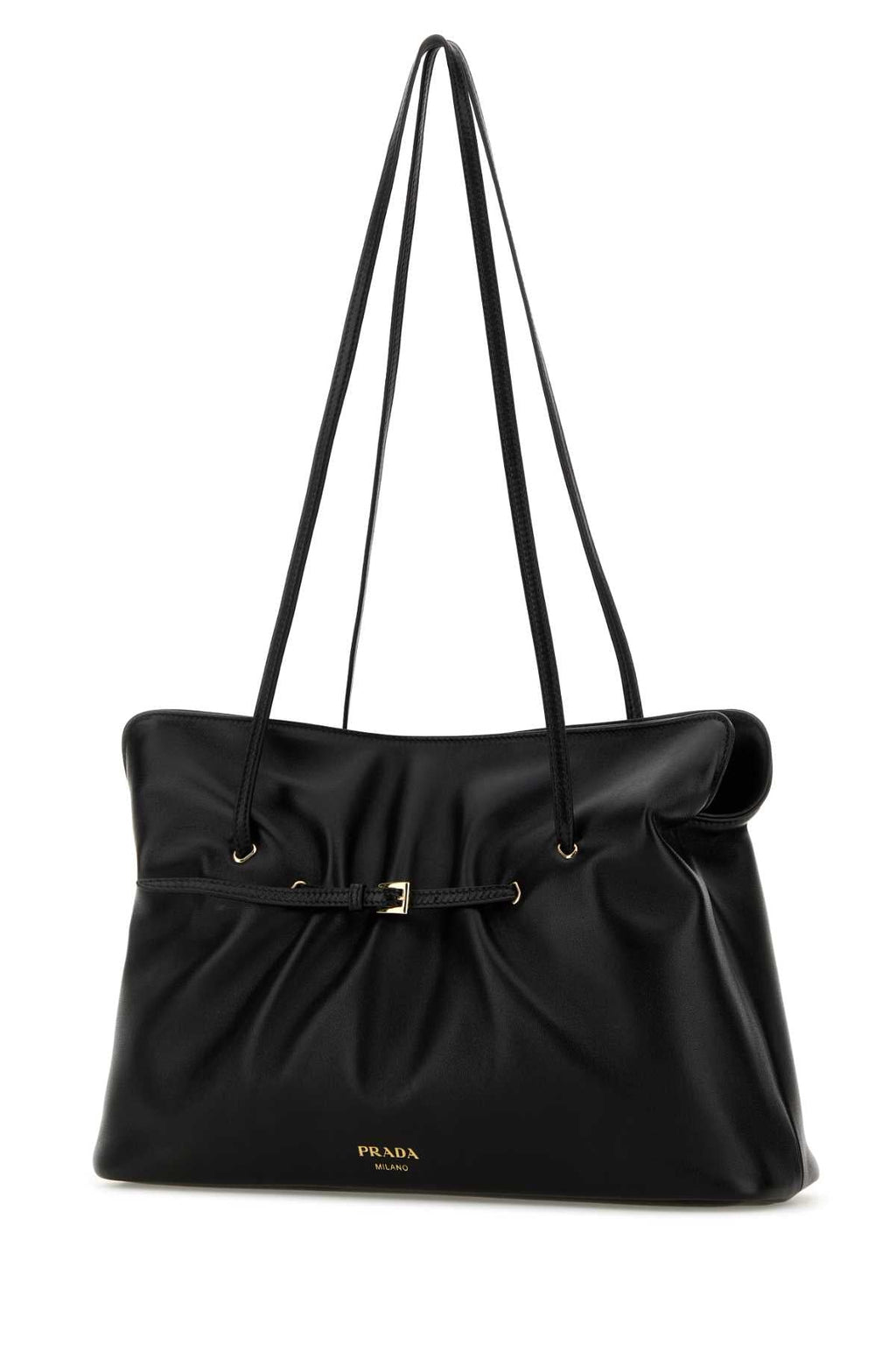 Prada Women Black Nappa Leather Shoulder Bag