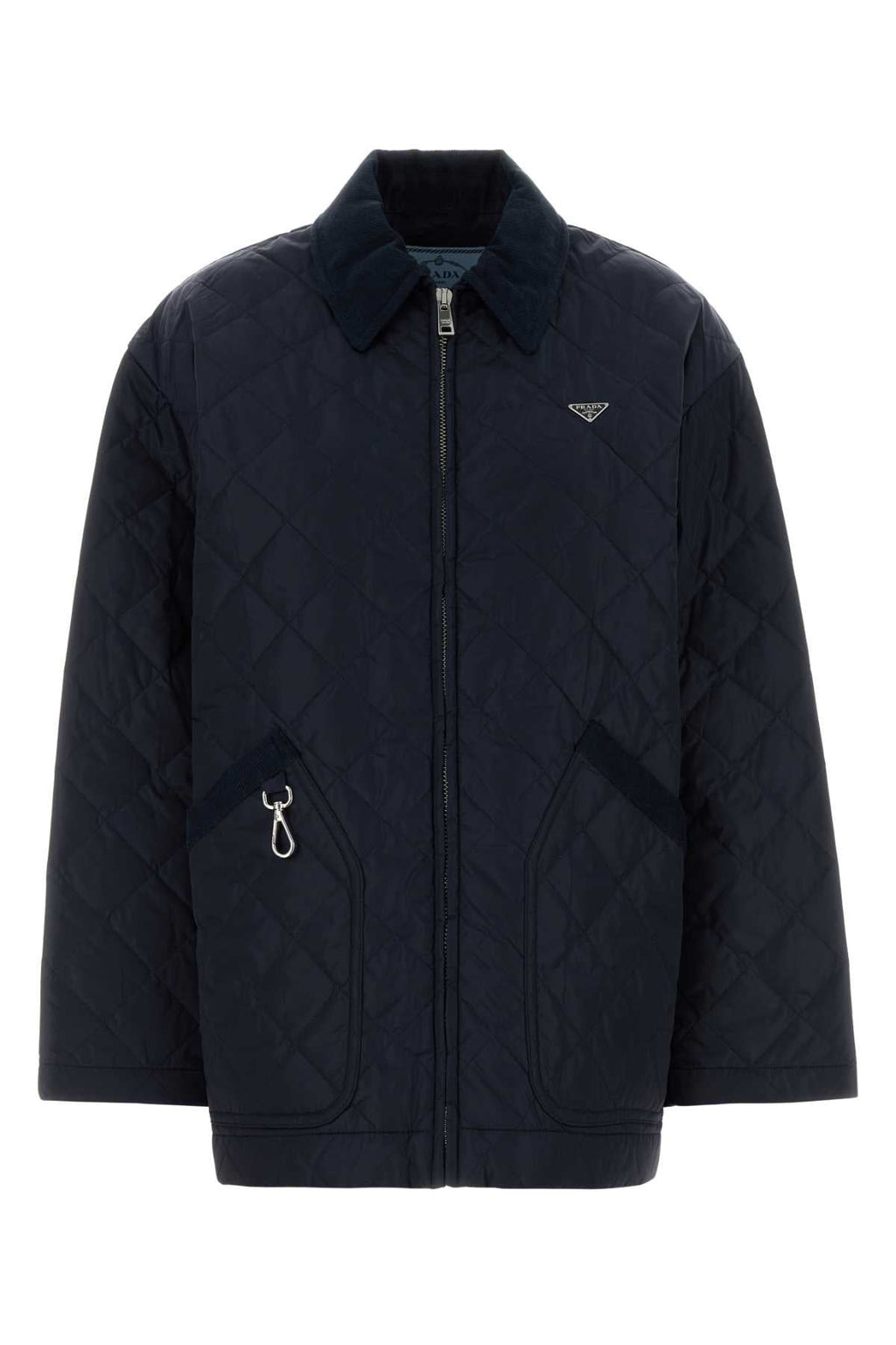 Prada Women Navy Blue Re-Nylon Jacket