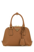 Prada Women Camel Leather Handbag