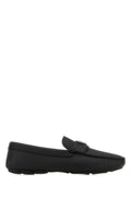 Prada Men Black Leather Loafers