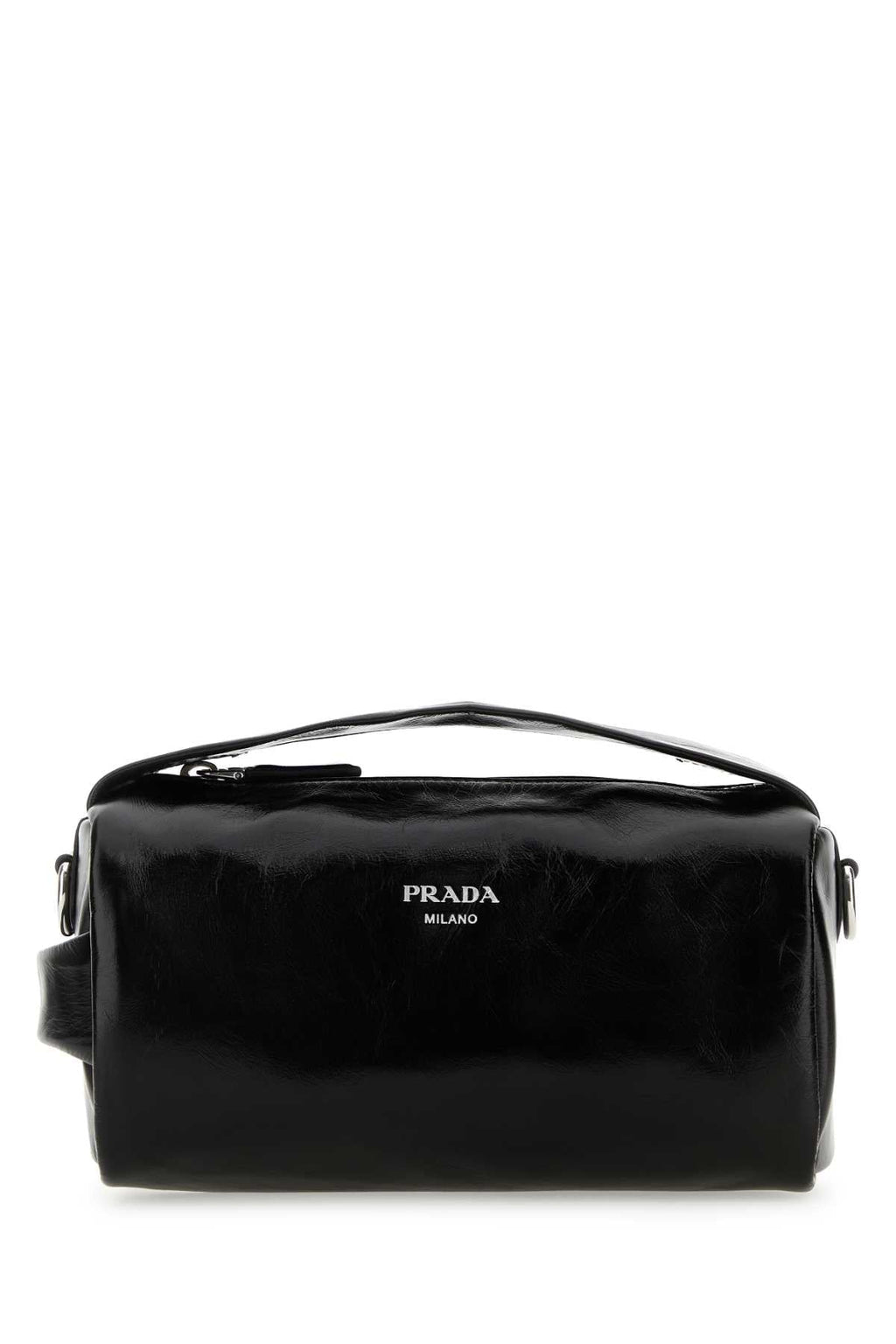 Prada Men Black Lather Handbag