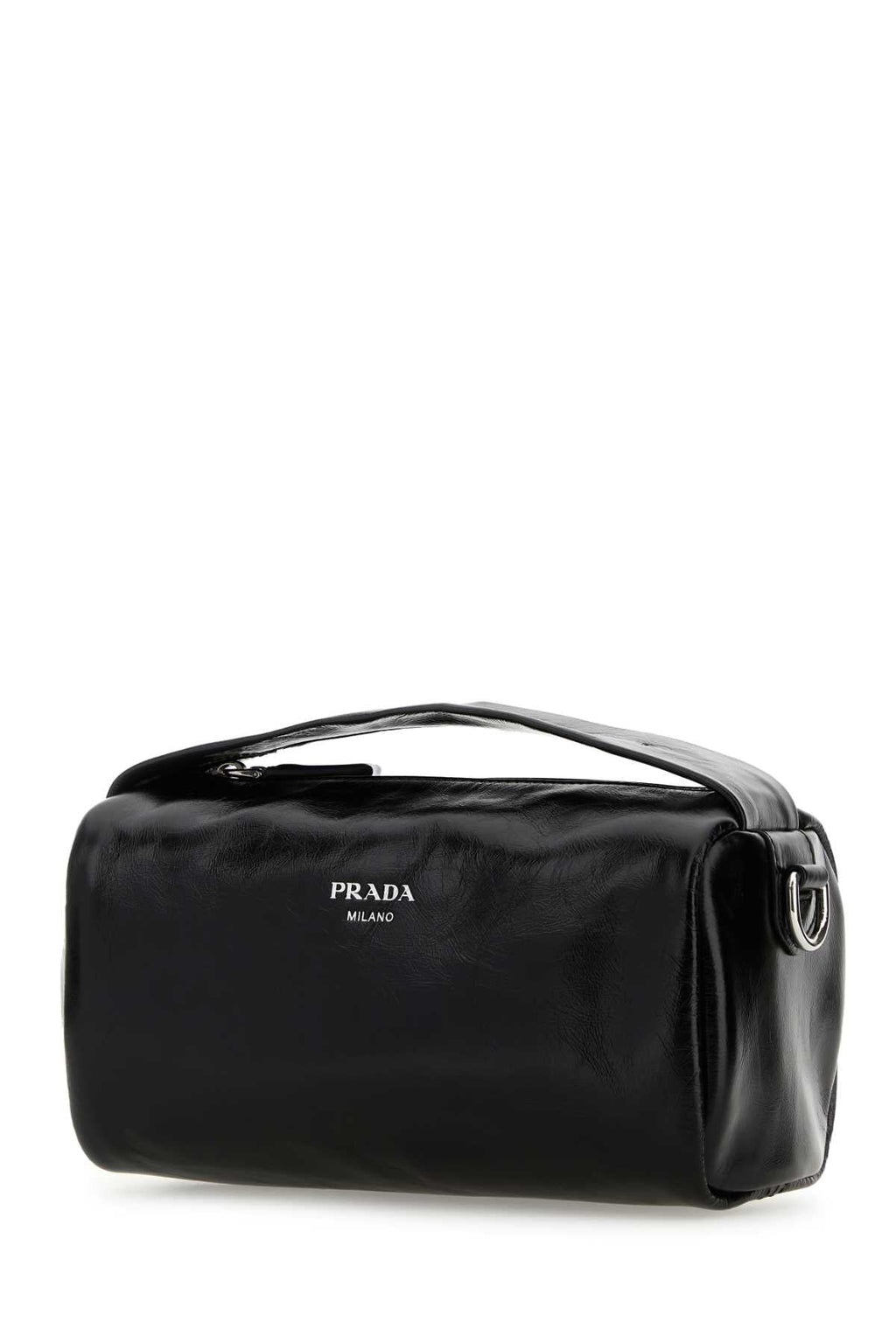 Prada Men Black Lather Handbag