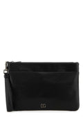 Dolce & Gabbana Men Black Leather Clutch