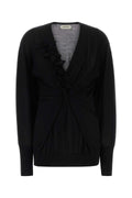 Alberta Ferretti Women Black Wool Blend Sweater