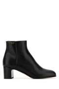 Prada Women Black Leather Ankle Boots