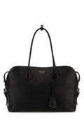 Prada Women Black Leather Large Shopping Bag