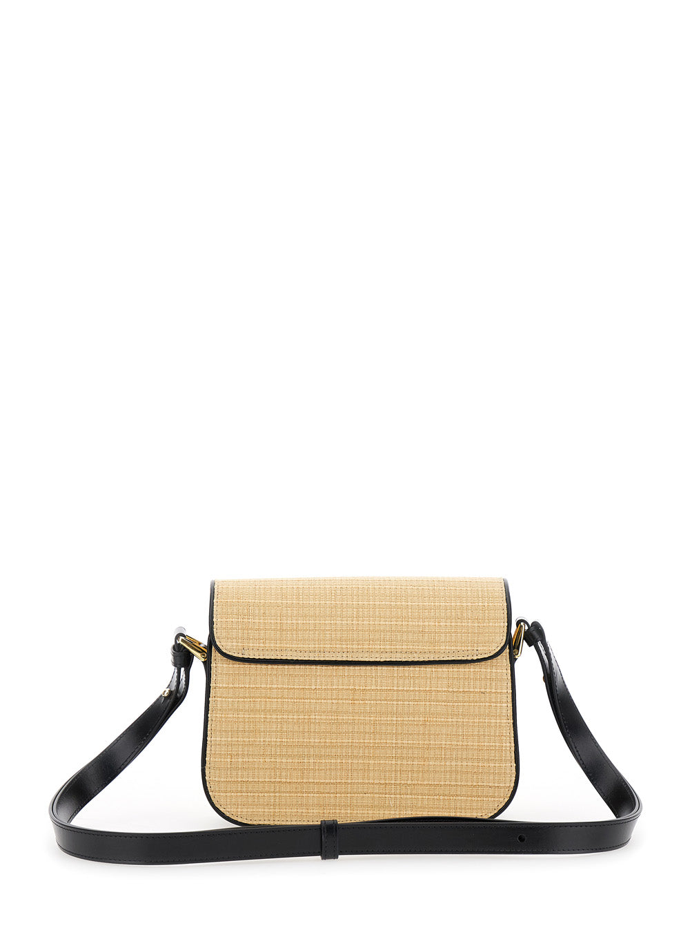 A.P.C. Women 'Grace Small' Beige Shoulder Bag With Clasp Closure And Adjustable Leather Strap In Leather Woman