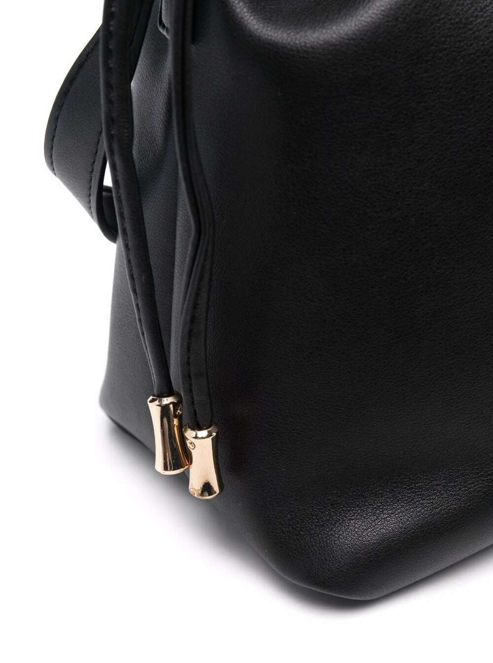 A.P.C. Women Black Crossbody Bag With Logo Lettering On The Front And Drawstring Closure In Ecoleather Woman
