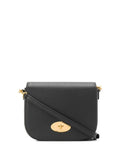 Mulberry Women 'Darley' Black Crossbody Bag With Adjustable And Removable Shoulder Strap And Turn-Lock Closure In Grained Leather Woman