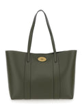 Mulberry Women 'Bayswater' Green Tote Bag With Front Turn-Lock Closure In Leather Woman