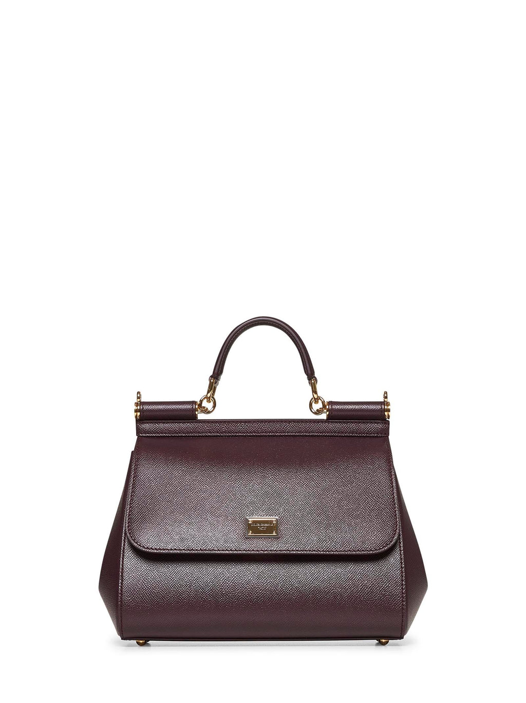 Dolce & Gabbana Women Burgundy Large Sicily Handbag