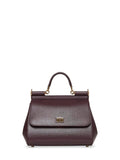 Dolce & Gabbana Women Burgundy Large Sicily Handbag