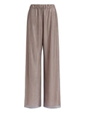 Alberta Ferretti Women Wide Leg Crystals Net Trousers