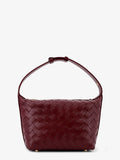 Bottega Veneta Women Wallace Leather Shoulder Bag With Intrecciato Motif