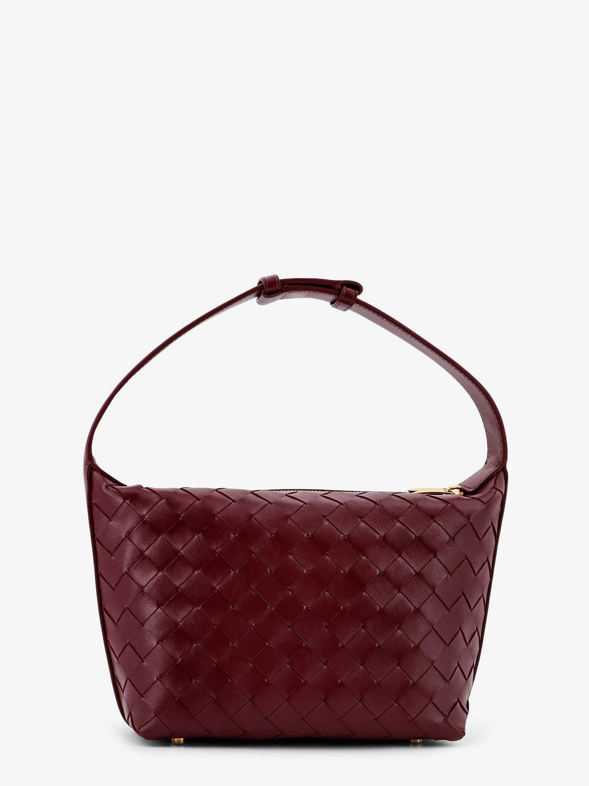 Bottega Veneta Women Wallace Leather Shoulder Bag With Intrecciato Motif