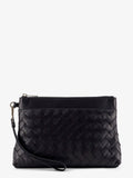 Bottega Veneta Men Intrecciato Prism Leather Pochette