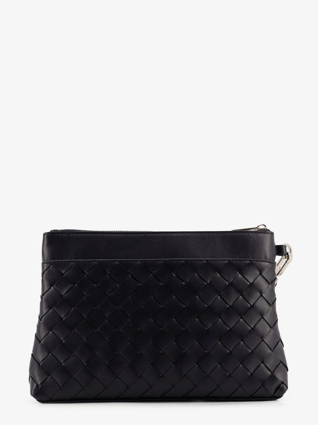 Bottega Veneta Men Intrecciato Prism Leather Pochette