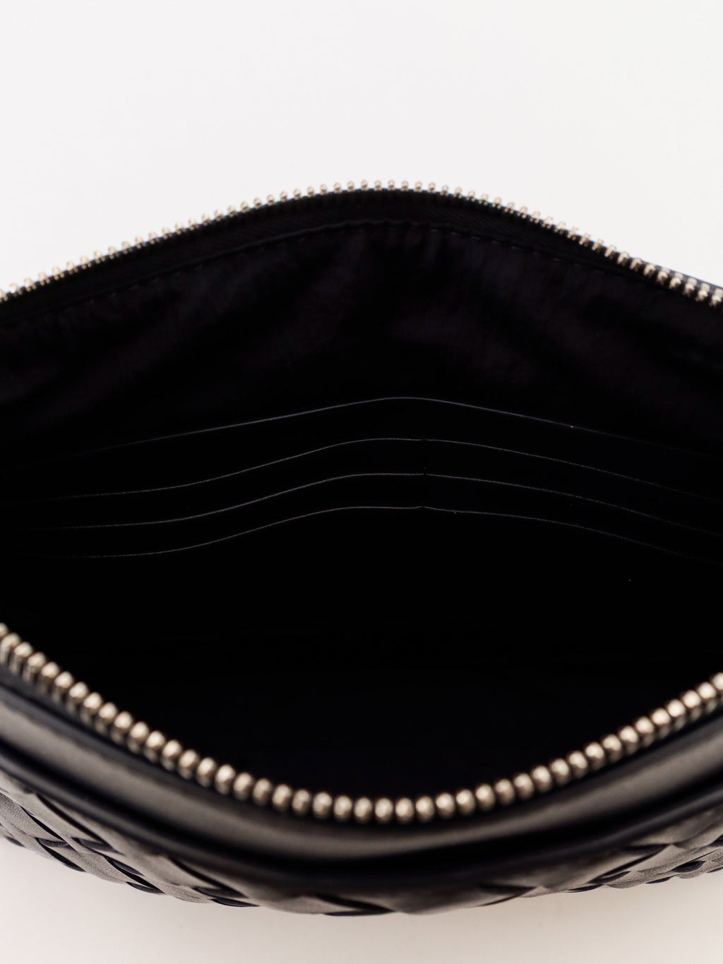 Bottega Veneta Men Intrecciato Prism Leather Pochette