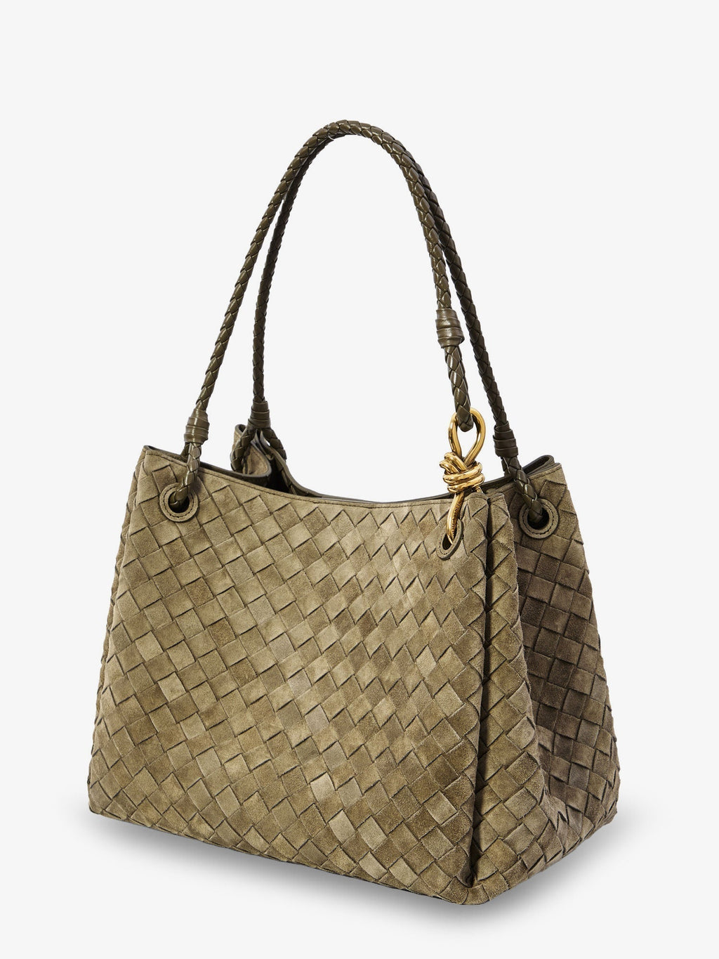 Bottega Veneta Women Parachute Large Suede Shoulder Bag