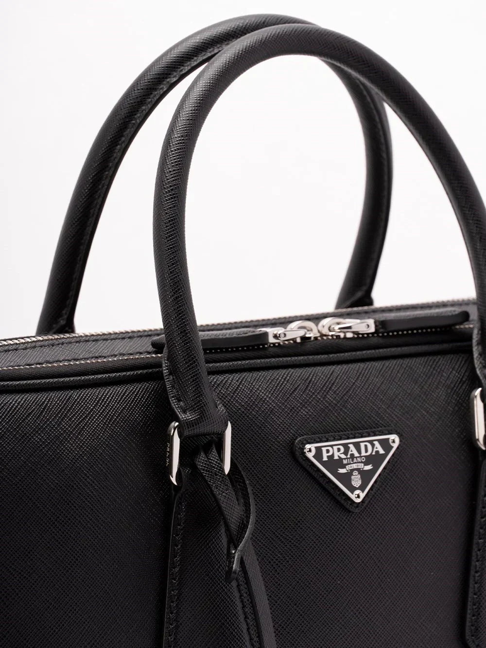 Prada Men Saffiano Leather Briefcase