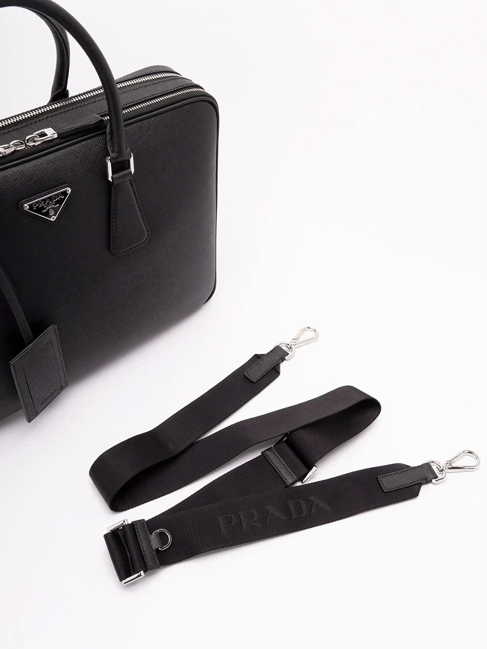 Prada Men Saffiano Leather Briefcase