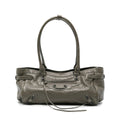 Balenciaga Women Army Green Le City East-West Shoulder Bag